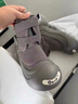 圖瓦西厚底松糕雪地靴女2025秋冬季加絨保暖短靴灰色開(kāi)口笑大頭馬丁棉鞋 灰色 36 (230mm) 曬單實(shí)拍圖