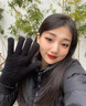 恒源祥騎行手套秋冬季男女情侶款韓版加厚純色針織毛線(xiàn)保暖加絨觸屏開(kāi)車(chē) 黑-(加絨)NEW標37手套 均碼 曬單實(shí)拍圖