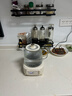 西屋全玻璃養生壺家用嬰兒泡奶多功能恒溫壺辦公室花茶煮茶器燒水壺X12 杏仁白 1.2L （標配） 曬單實(shí)拍圖