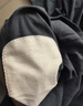 寶派保暖內衣套裝男士含羊絨桑蠶絲抗菌情侶打底恒溫女秋衣秋褲秋冬季 羊絨暖護貼男黑灰 XL 曬單實(shí)拍圖