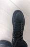 何金昌新款加絨保暖內增高男靴休閑防水雪地馬丁靴增高鞋子6CM 黑色H1LH756701D 37 曬單實(shí)拍圖