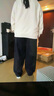 優(yōu)衣庫合作款男裝女裝寬松運動(dòng)長(cháng)褲休閑褲常規款479854 479854/09黑色 L 曬單實(shí)拍圖