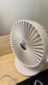 SOLOVE素樂(lè )質(zhì)造F3桌面小風(fēng)扇USB迷你夾子風(fēng)扇學(xué)生宿舍辦公室便攜式手持車(chē)載夾式嬰兒車(chē)床上臺夾扇 月慕白 曬單實(shí)拍圖