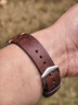 SCKEN真皮牛皮表帶男士適用于浪琴歐米茄天梭華為GT4/GT5pro/watch4pro 復古棕+銀色扣（贈針+安裝工具） （接口寬度）20MM 曬單實(shí)拍圖