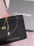 EMPORIO ARMANI阿瑪尼項鏈女 銀杏系列新款白鹿同款 送女友生日禮物EGS3262710 曬單實(shí)拍圖