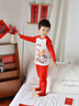 巴拉巴拉童裝兒童內衣套裝男童女童2026春裝寶寶睡衣秋衣秋褲紅色新年季潮 紅運-馬上好運00316 100 曬單實(shí)拍圖