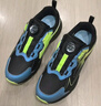 江博士（DR·KONG）冬季男女中大童舒適透氣跑步鞋免系旋鈕扣兒童戶(hù)外運動(dòng)鞋 黑/藍/綠 36 腳長(cháng)22.2-22.9cm內長(cháng)約23.4cm 曬單實(shí)拍圖