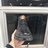 奧康馬丁靴2025秋季新款英倫風黑色機車靴透氣舒適工裝靴真皮休閑皮鞋 黑色 單層 41 運動鞋碼 曬單實拍圖