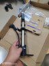 GIANT捷安特AIR mini002打氣筒迷你便攜式美法嘴通用山地車(chē)自行車(chē)打氣筒帶軟管氣壓表 鈦色 曬單實(shí)拍圖