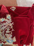 SAIDELE敬酒服新娘高端絲絨加厚結婚便裝回門(mén)訂婚禮服連衣裙新中式秋冬 酒紅色長(cháng)袖 XL 曬單實(shí)拍圖