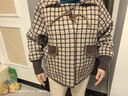 拉夏貝爾（La Chapelle）短外套女裝2025年春秋新款韓版寬松時(shí)尚小個(gè)子外套風(fēng)衣上衣女 黃格子 M [建議105-120斤] 曬單實(shí)拍圖