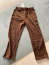 馬登工裝雪尼爾垂感聰明褲美式巴恩風(fēng)直筒休閑褲仿燈芯絨束腳長(cháng)褲子男 淺咖啡 XL 曬單實(shí)拍圖