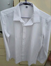 羅蒙（ROMON）短袖襯衫男士2025夏季涼感棉質(zhì)上衣商務(wù)休閑正裝白襯衣MQ21白色41 曬單實(shí)拍圖
