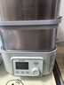 北鼎（Buydeem）電蒸鍋 大容量家用蒸鍋 燉蒸煮一體多用途鍋 智能可視電燉鍋 雙層定時(shí)保溫多功能鍋不銹鋼蒸汽鍋 G56A淺杉綠|含二層蒸架+玻璃燉蠱+白盤(pán)10L 曬單實(shí)拍圖