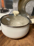 愛(ài)仕達（ASD）湯鍋晶石不粘煮鍋 陶瓷小奶鍋 燉湯煮面輔食鍋 22CM電磁爐通用T10 曬單實(shí)拍圖