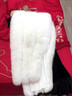 冬新娘狐貍毛披肩婚紗披風(fēng)禮服旗袍皮草斗篷外套厚大碼媽媽 白色三拼（豪華版） 曬單實(shí)拍圖