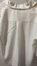 優(yōu)衣庫女裝花式半開(kāi)領(lǐng)襯衫/7分袖襯衣空調衫通勤25秋冬新款479073 00 白色 XS 曬單實(shí)拍圖