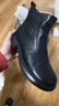百田森冬季手抓羊皮時(shí)裝靴女圓頭軟底小跟短靴女 氣質(zhì)黑（布里） 38 曬單實(shí)拍圖
