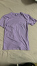 【大牌清倉】夏季純棉男女休閑短袖T恤情侶潮流百搭ins圓領(lǐng)半袖 紫色 S 80-105斤 曬單實(shí)拍圖