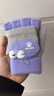 卡爾美（KELME）兒童手套冬季6-12歲男女童翻蓋式半指手套保暖小學(xué)生寫(xiě)字漏指手套 曬單實(shí)拍圖