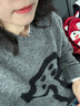MO&Co.毛衣蘑菇圖案含羊駝毛絨感輕暖寬松漏針寬松落肩摩安珂 深花灰色 建議和客服確認尺碼哦 XS 155 建議和客服確認尺碼哦 曬單實(shí)拍圖