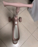 貝易（BEIE）至尊滑板車(chē)1-14歲兒童溜溜車(chē)可折疊拆卸座椅二合一寶寶禮物貝母粉 曬單實(shí)拍圖