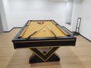 皓玉佳美式臺球桌標準型家用別墅大理石黑八成人桌球臺乒乓多功能二合一 9尺 V字腿大理石三合一 曬單實(shí)拍圖