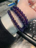 施華索尼亞天然紫水晶多圈手鏈女款手串招財紫色手串108顆念珠情人節禮物 108顆四圈款 珠子6mm 曬單實(shí)拍圖