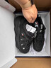 FILA 楊冪同款 斐樂官方女鞋豌豆鞋厚底老爹鞋2024冬新款休閑運動鞋 黑/影黑灰-BD 37.5 曬單實拍圖