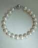 大溪地 S925銀淡水珍珠手鏈圓形強光珍珠手串送女友 珍珠手鏈7-8mm 曬單實(shí)拍圖