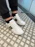 巴巴小蜜蜂2025年秋冬款奢飾品休閑鞋男女款運動(dòng)透氣平板古奇男鞋牛皮小白鞋 白色款式A 41 【禮盒包裝】【輕奢有范】 曬單實(shí)拍圖