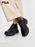 斐樂(lè )（FILA）官方女鞋老爹鞋復古運動(dòng)鞋2025冬季新款鞋子加絨貓爪6代 黑-BD 38 曬單實(shí)拍圖