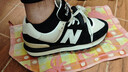 NEW BALANCE NB官方運動(dòng)鞋男鞋女鞋秋冬情侶厚底百搭潮流透氣574LG系列休閑鞋 黑色/米白色 U574LGRA 41.5 腳長(cháng)26 曬單實(shí)拍圖