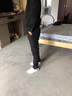羅蒙（ROMON）褲子男春秋季男士休閑褲加厚韓版修身青年直筒格子長(cháng)褲男款西裝褲 黑色 常規款 32碼(2尺5) (135-145斤) 曬單實(shí)拍圖