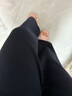Navigare意大利小帆船磨毛加厚休閑褲女士2025秋冬新款褲子休閑簡(jiǎn)約直筒褲 海軍藍 S 曬單實(shí)拍圖