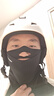 TERROR滑雪護臉速干滑雪頭套防風(fēng)保暖面罩男女瘦臉罩 T1-V臉-黑色 曬單實(shí)拍圖