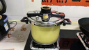 KIMSCOOKKIMS COOK時(shí)光高壓鍋家用304不銹鋼壓力鍋溫顯定時(shí)防爆新款燉排骨 黃色+玻璃蓋+蒸籃 22cm 5.5L 曬單實(shí)拍圖
