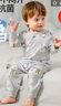 棉棉柔寶寶秋衣套裝兒童睡衣春秋款純棉長(cháng)袖男童家居服分體四季女童春裝 淺灰雪人 均碼 130cm 曬單實(shí)拍圖