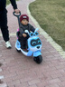 萌嘟嘟兒童電動(dòng)摩托車(chē)寶寶三輪車(chē)遙控1-7歲小孩可坐人充電大號玩具童車(chē) 遙控推把藍色+加大電瓶+大座椅+安全帶 曬單實(shí)拍圖