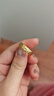 中銀億金錘紋黃金戒指女男足金古法對戒求結婚生日情人節禮物送女友老婆 足金祥云錘紋戒指男款 金重約5.7g 曬單實(shí)拍圖