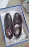 意爾康男鞋圓頭商務(wù)正裝鞋春秋單鞋系帶皮鞋德比婚鞋 53449W 黑色 43 曬單實拍圖