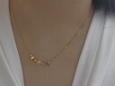 OFK老鳳凰999黃金小葫蘆鎖骨項鏈精致小巧小眾設計簡(jiǎn)約感 曬單實(shí)拍圖