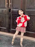 moonkids女童裙子秋冬季2025新款兒童洋氣紅色毛呢短裙大童秋季半身裙春裝 4383紅格子半身裙【毛呢】 170 170cm 曬單實(shí)拍圖