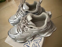 馬克華菲男鞋秋冬季老爹鞋男2025厚底運動(dòng)鞋男士網(wǎng)面休閑鞋男 太空銀  40 曬單實(shí)拍圖