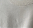 優(yōu)衣庫女裝羅紋圓領(lǐng)針織衫/短袖毛衣空調衫通勤478327 01 乳白色 XL /165/92A 曬單實(shí)拍圖