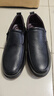 回力男鞋皮鞋男秋冬新款一腳蹬柔軟牛筋底防滑中老年商務(wù)休閑皮鞋 黑色 40 曬單實(shí)拍圖