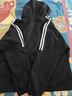 皮爾卡丹（pierre cardin）媽媽春秋外套女2026新款歐貨大l碼胖mm寬松開(kāi)衫衛衣洋氣棒球服 黑色 L 建議105-120斤 曬單實(shí)拍圖