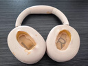 季朗適用QCY H3耳機套H3 Lite耳罩頭戴式ANC主動(dòng)降噪款耳機罩更換配件海綿套隔音耳套皮套頭梁保護套 【云錦白-蛋白皮】耳機套一對；送吸音棉 曬單實(shí)拍圖