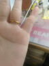 周六福（ZLF）  黃金戒指男女款足金可疊戴素戒指環(huán)單個(gè)三生三世 計價(jià) 光面11號 - 2.62g 曬單實(shí)拍圖