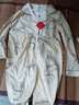 浪莎（LangSha）純棉睡衣女春秋新款長(cháng)袖全棉開(kāi)衫可外穿大碼家居服套裝 杏色童話(huà)小熊[精梳棉] M [80-100斤] 曬單實(shí)拍圖